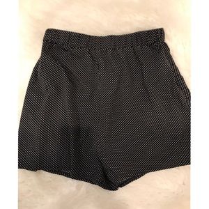 Polka dot high waisted shorts